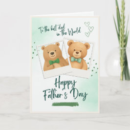 Carte Joyeuse fête des Pères au meilleur papa du monde