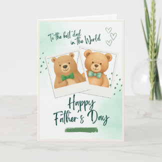 Carte Joyeuse fête des Pères au meilleur papa du monde