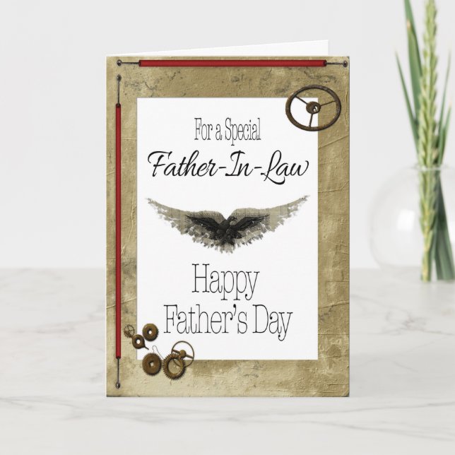 Carte Joyeuse Fête des Pères Beau-Père (Devant)