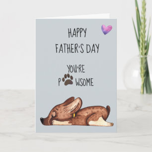 Carte Joyeuse Fête des Pères de la part de Toutou Tu es 