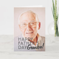 Joyeuse fête des pères grand-père ! Moderne saluta