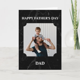 Carte Joyeuse Fête des Pères Papa Photo Personnalisé