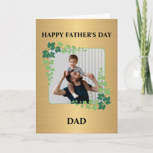 Carte Joyeuse Fête des Pères Papa Photo Personnalisée