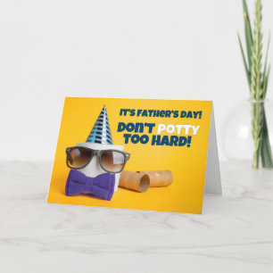Carte Joyeuse Fête des Pères Papier toilette Humour Pott