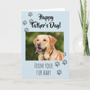Carte Joyeuse fête des pères Photo Chien Chat Animal de 