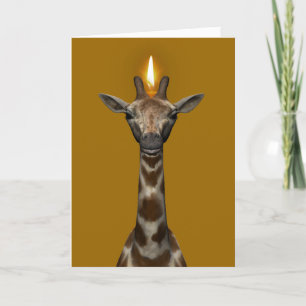 Carte Joyeuse Giraffe d'anniversaire