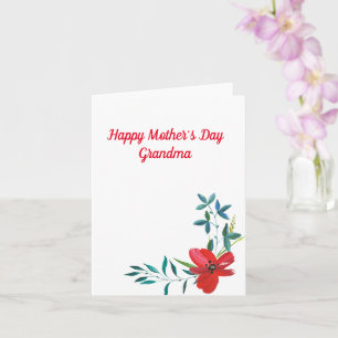 Carte Joyeuse grand-mère de la Fête des Mères
