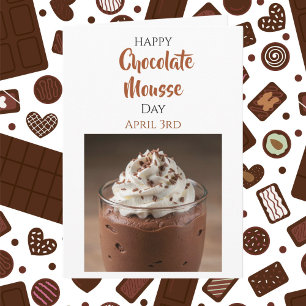 Carte Joyeuse Journée de Mousse au Chocolat   3 avril   