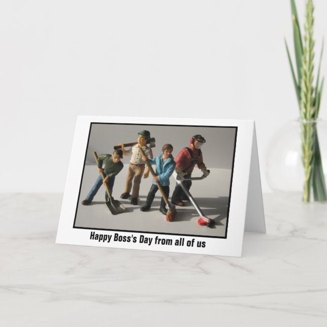 Carte Joyeuse Journée des Boss de nous tous (Devant)