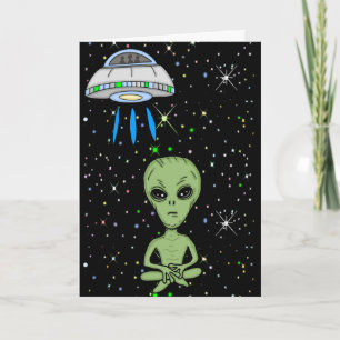 Carte Joyeuse journée des extraterrestres - 20 mars