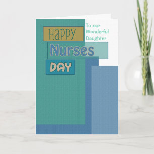 Carte Joyeuse journée des infirmières pour la fille ou t