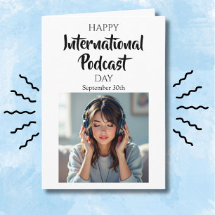 Carte Joyeuse Journée Internationale du Podcast ! 30 sep