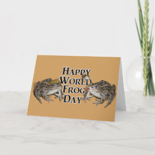 Carte Joyeuse Journée mondiale de la grenouille