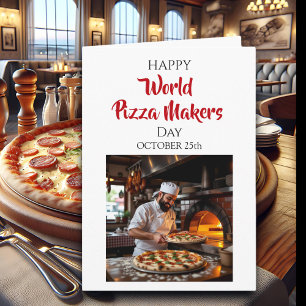Carte Joyeuse Journée mondiale des pizzaïolos 25 octob