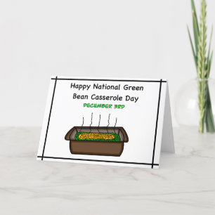 Carte Joyeuse Journée nationale de la Casserole de haric