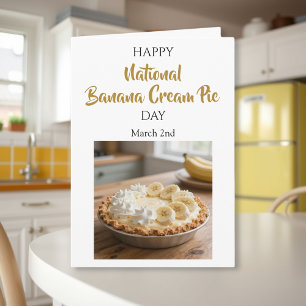 Carte Joyeuse Journée nationale de la tarte à la crème d