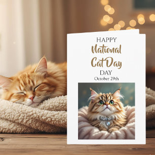 Carte Joyeuse Journée nationale du chat   29 octobre