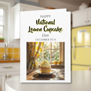 Carte Joyeuse Journée nationale du cupcake au citron   1