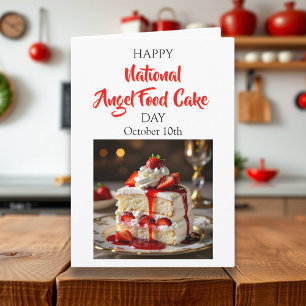 Carte Joyeuse Journée nationale du gâteau alimentaire An