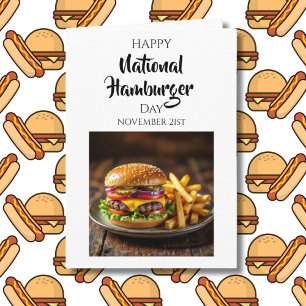 Carte Joyeuse Journée Nationale du Hamburger   21 déc.