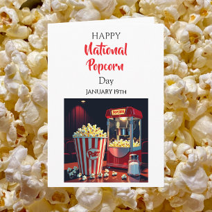 Carte Joyeuse Journée nationale du pop-corn ! 19 janvier