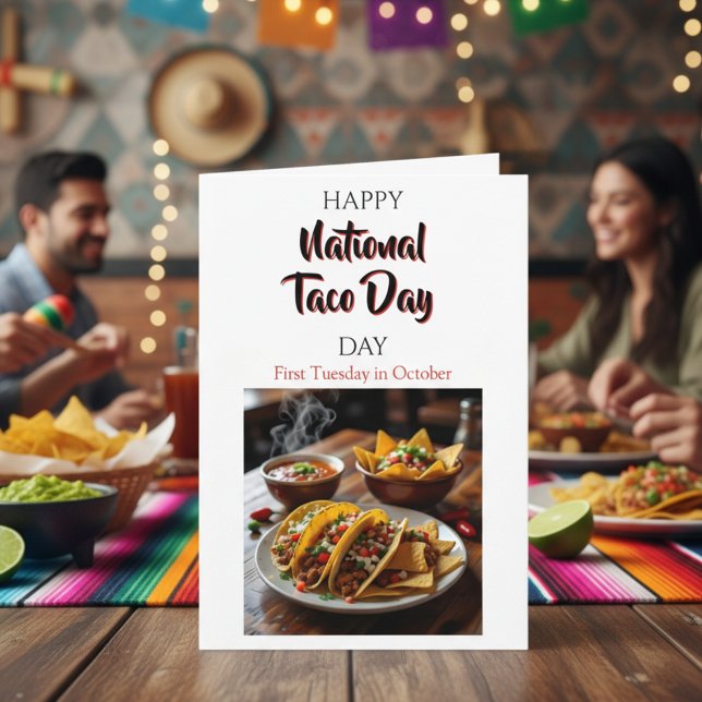 Carte Joyeuse Journée nationale du taco ! Premier mardi  (Créateur téléchargé)