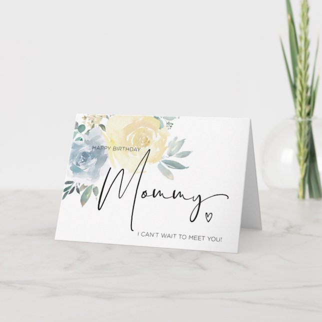 Carte Joyeuse maman d'anniversaire de Baby Bump Maman d' (Devant)