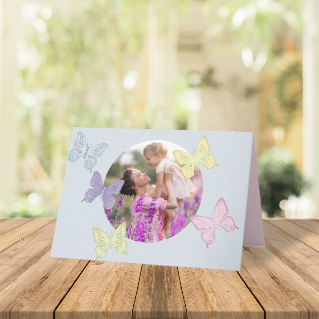 Carte Joyeuse photo de la Fête des Mères personnalisée (Créateur téléchargé)