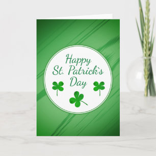 Carte Joyeuse Saint-Patrick Trèfle Vert Irlandais