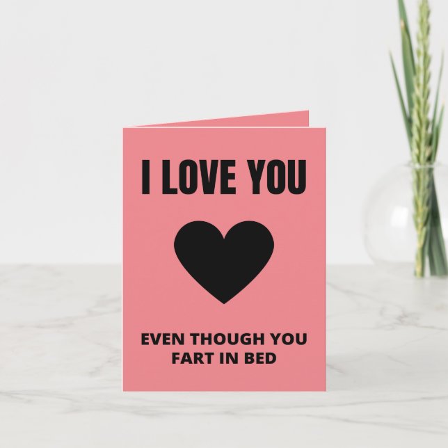 Carte joyeuse Saint-Valentin  (Devant)