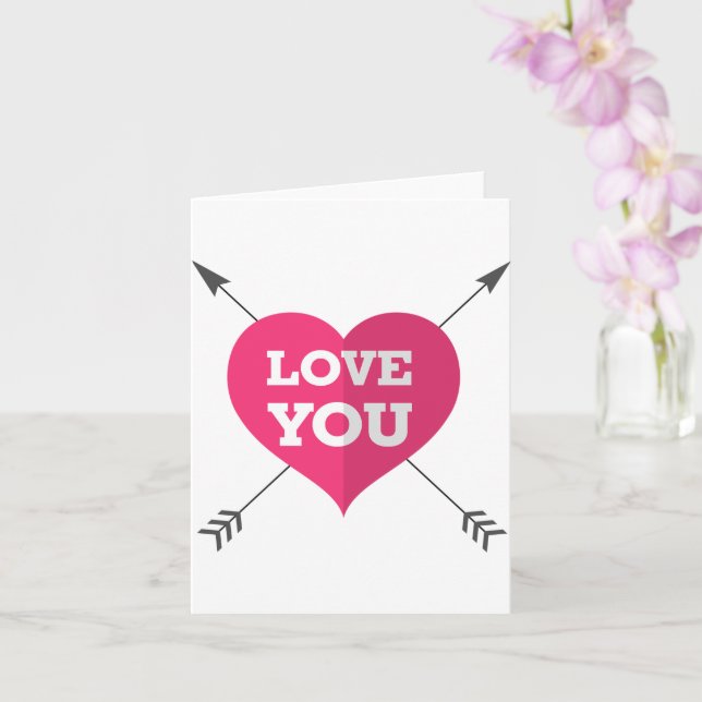 Carte Joyeuse Saint-Valentin (Orchidée)