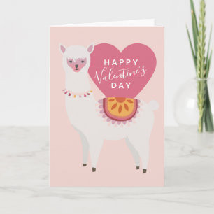 Carte Joyeuse Saint-Valentin Amour de Lama