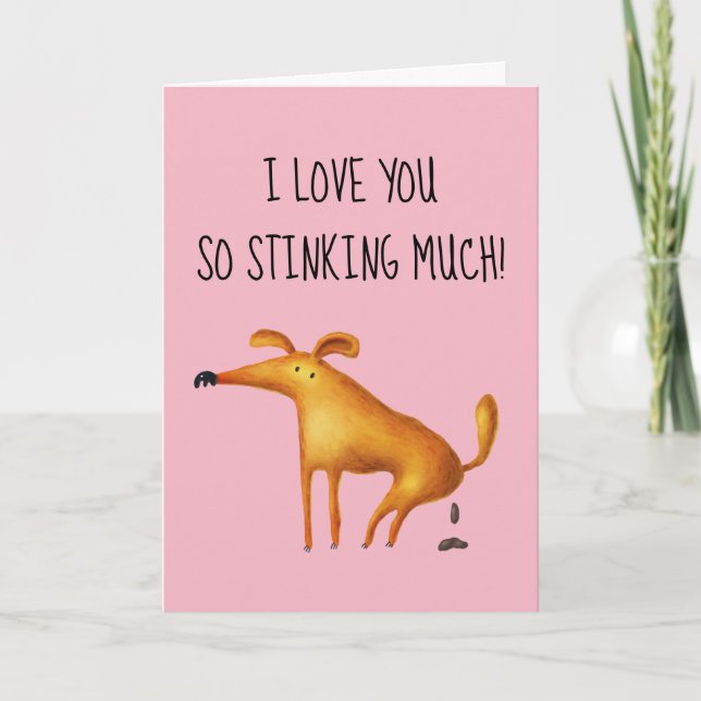 Carte Joyeuse Saint Valentin Je t'aime tellement énormém (Devant)