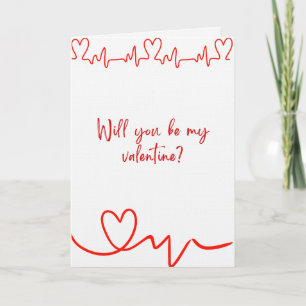 Carte Joyeuse Saint-Valentin Polaroid d'un Chat Design