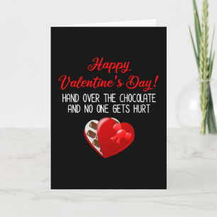 Carte Joyeuse Saint-Valentin ! Remettez le chocolat
