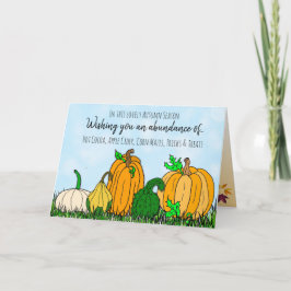 Carte Joyeuse saison d'automne Halloween Citrouilles