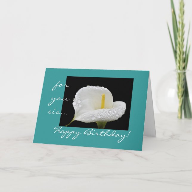 Carte Joyeuse soeur d'anniversaire ! (Devant)