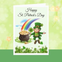 Joyeuse St. Patrick's Day Leprechaun Arc-en-ciel s