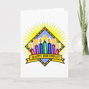 Carte Joyeuses bougies d'anniversaire