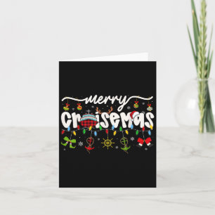 Carte Joyeuses croisières en famille de Noël Cruisin Cru
