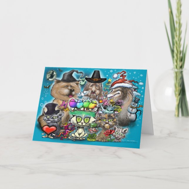 Carte Joyeuses Fêtes (Devant)