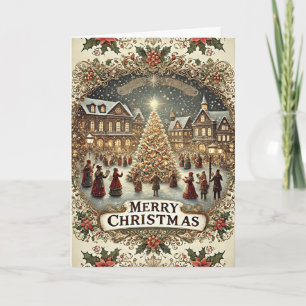 Carte Joyeuses fêtes de Noël,