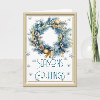 Carte Joyeuses Fêtes élégant