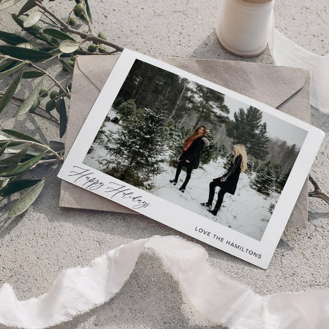 Carte Joyeuses Fêtes Photo Instantané (Créateur téléchargé)