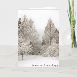 Carte Joyeuses Fêtes Winter Wonderland Cartes