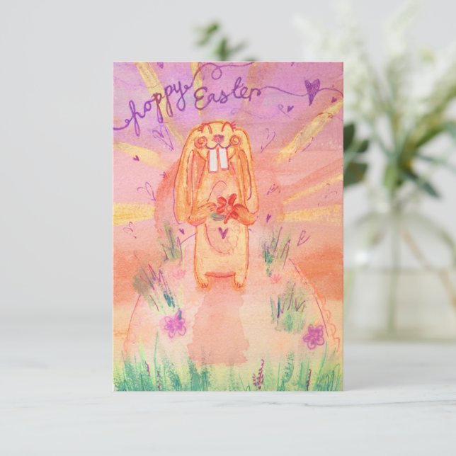 Carte Joyeuses Pâques ! (Debout devant)