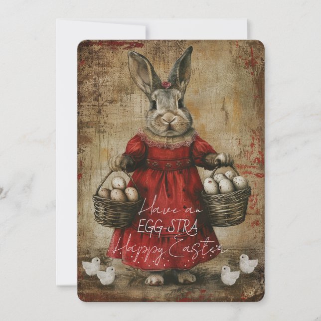 Carte Joyeuses Pâques EGG-STRA (Devant)