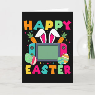 Carte Joyeuses Pâques Vidéo Game Lapin Manette de jeu Ga