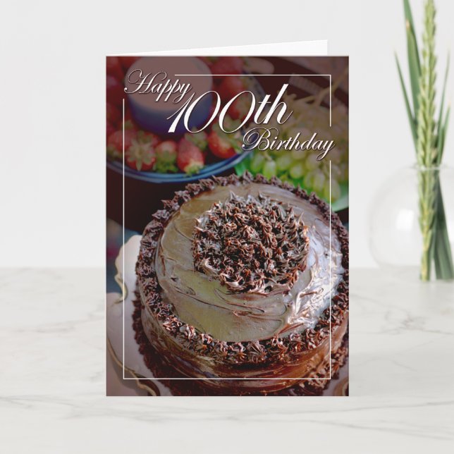 Carte Joyeux 100e Anniversaire (Devant)