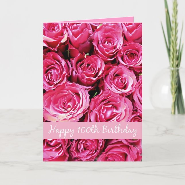 Carte joyeux 100e anniversaire (Devant)